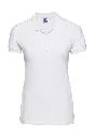 Polo Ladies'Fitted Stretch 4 Boutons Neutre