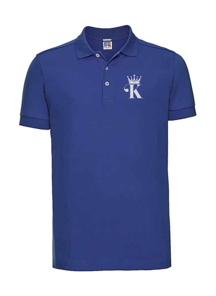 Polo homme ajusté - Coeur king brodé