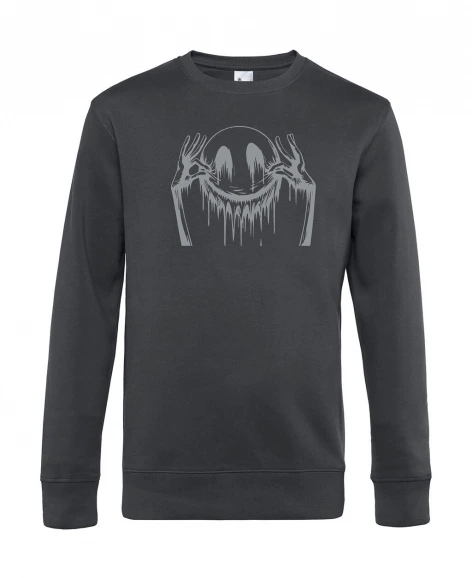 Pull col rond homme Smiley - Brodé