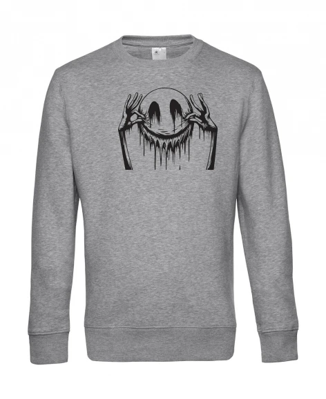 Men’s round-neck jumper – Embroidered Smiley