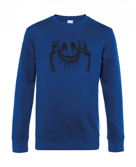 Pull col rond homme Smiley - Brodé