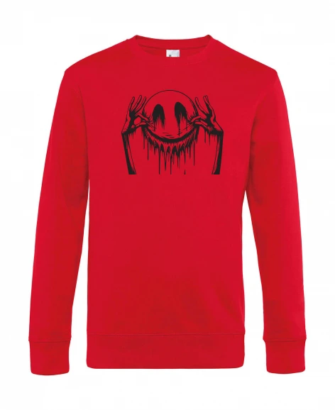 Men’s round-neck jumper – Embroidered Smiley