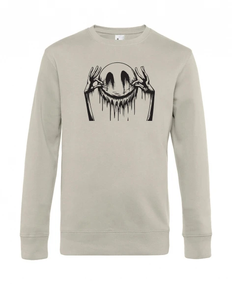Men’s round-neck jumper – Embroidered Smiley