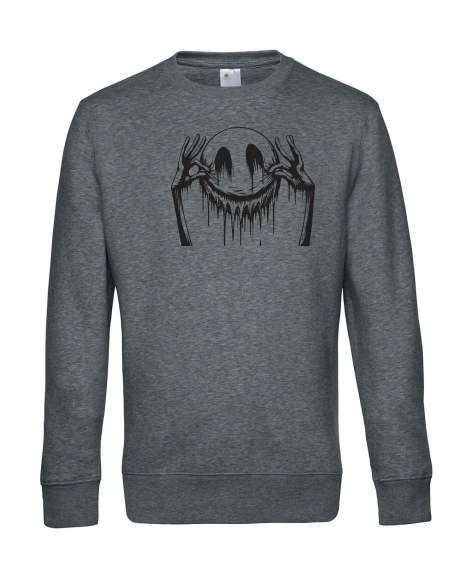 Pull col rond homme Smiley - Brodé
