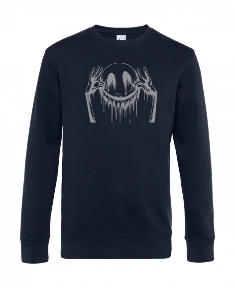 Pull col rond homme Smiley - Brodé