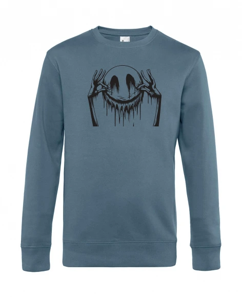 Pull col rond homme Smiley - Brodé
