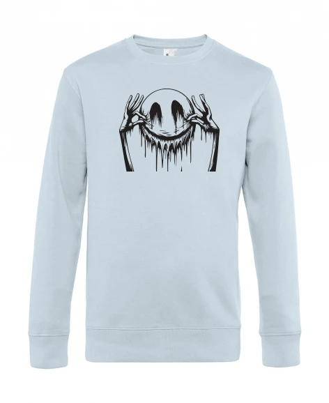 Pull col rond homme Smiley - Brodé
