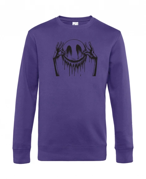 Men’s round-neck jumper – Embroidered Smiley
