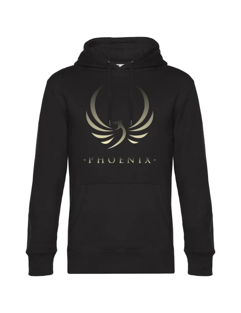 Sweat à Capuche Homme Hooded Phoenix Dégradé or et noir