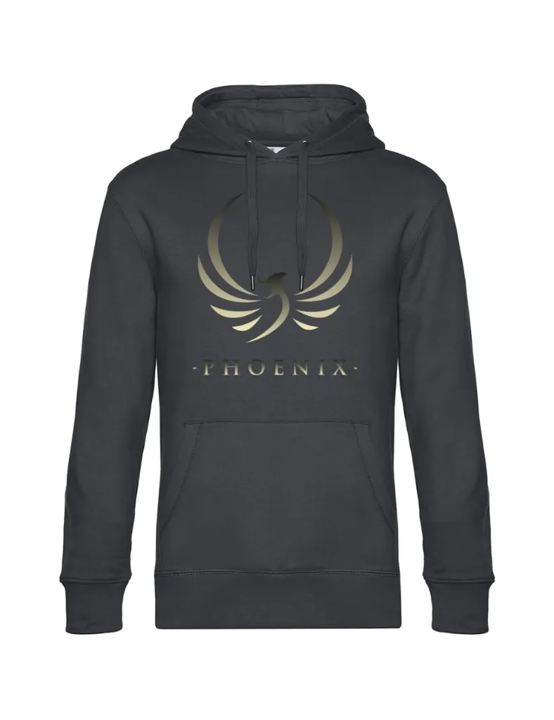 Sweat à Capuche Homme Hooded Phoenix Dégradé or et noir