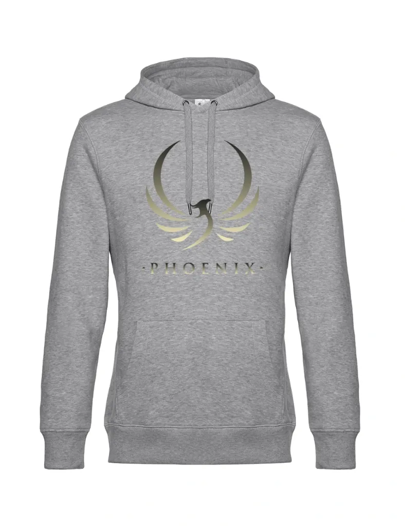 Sweat à Capuche Homme Hooded Phoenix Dégradé or et noir