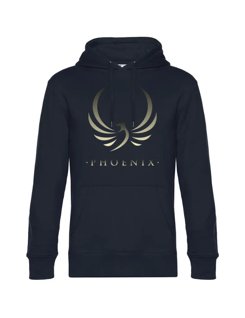 Sweat à Capuche Homme Hooded Phoenix Dégradé or et noir