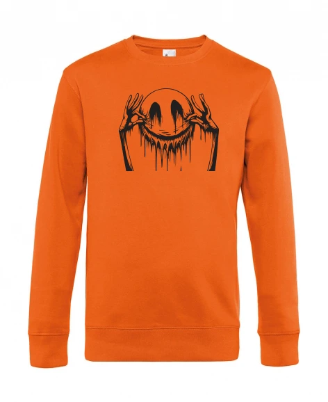 Men’s round-neck jumper – Embroidered Smiley