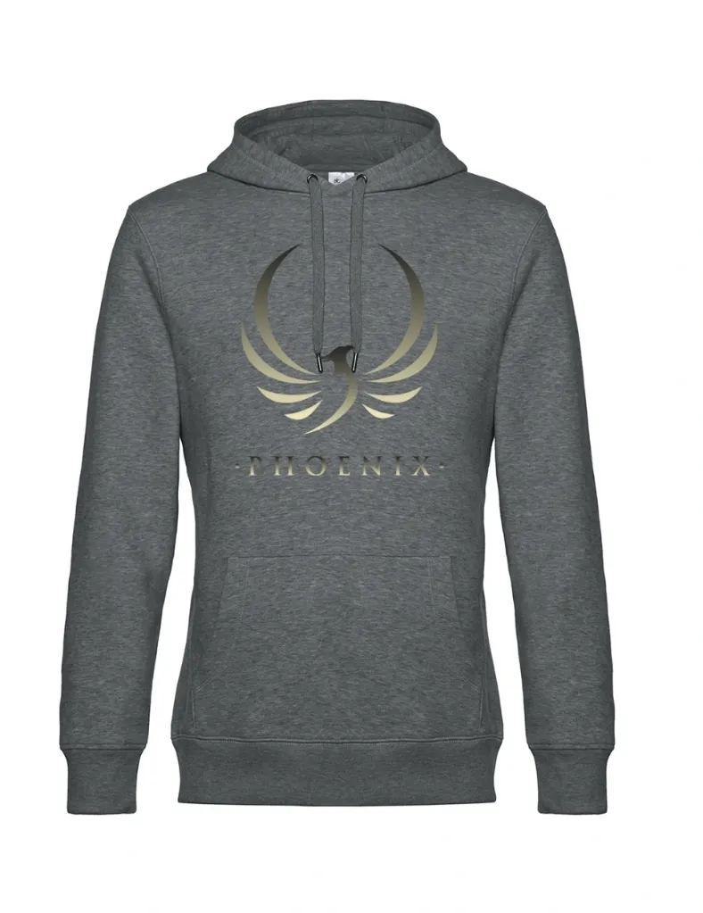 Sweat à Capuche Homme Hooded Phoenix Dégradé or et noir
