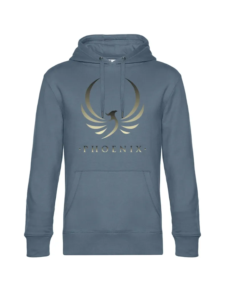 Sweat à Capuche Homme Hooded Phoenix Dégradé or et noir