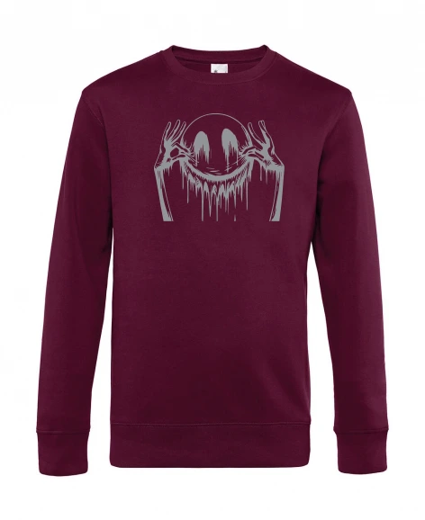 Men’s round-neck jumper – Embroidered Smiley