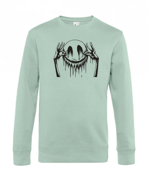 Pull col rond homme Smiley - Brodé