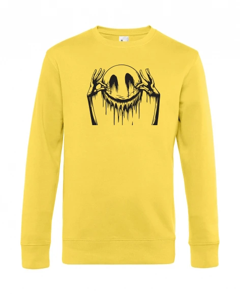 Men’s round-neck jumper – Embroidered Smiley